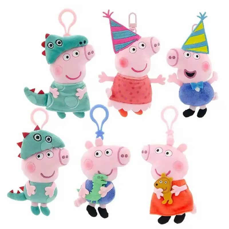 Llavero George Pig peluche colgante infantil