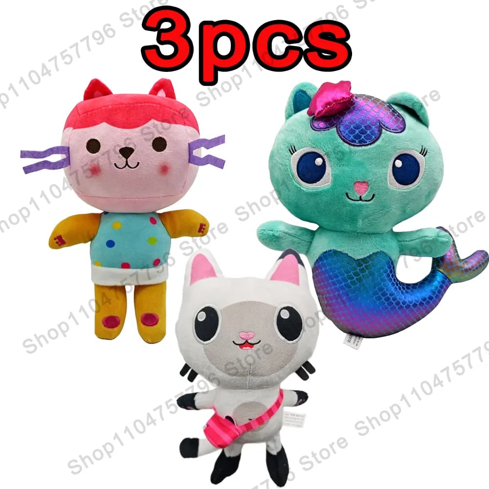 peluche mercat gabby - Colour: 3pcs gabby 124, Size: 1pcs
