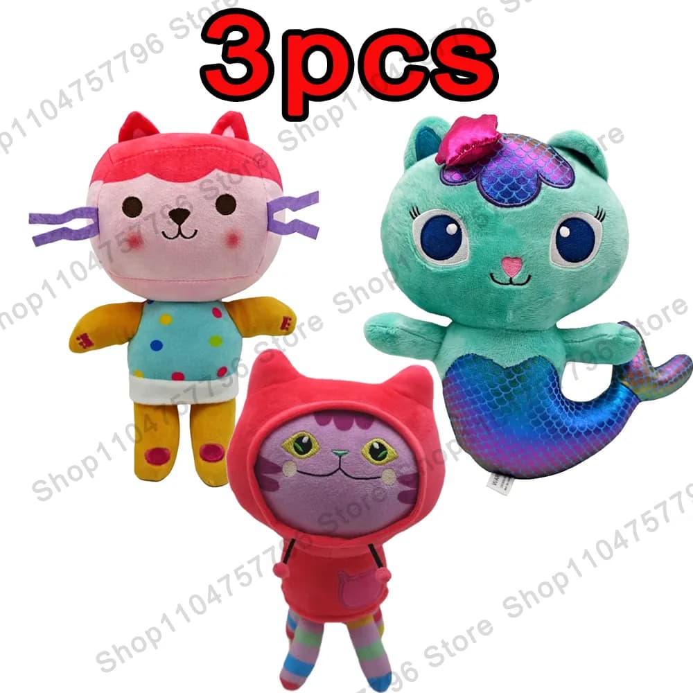 peluche mercat gabby - Colour: 3pcs gabby 125, Size: 1pcs