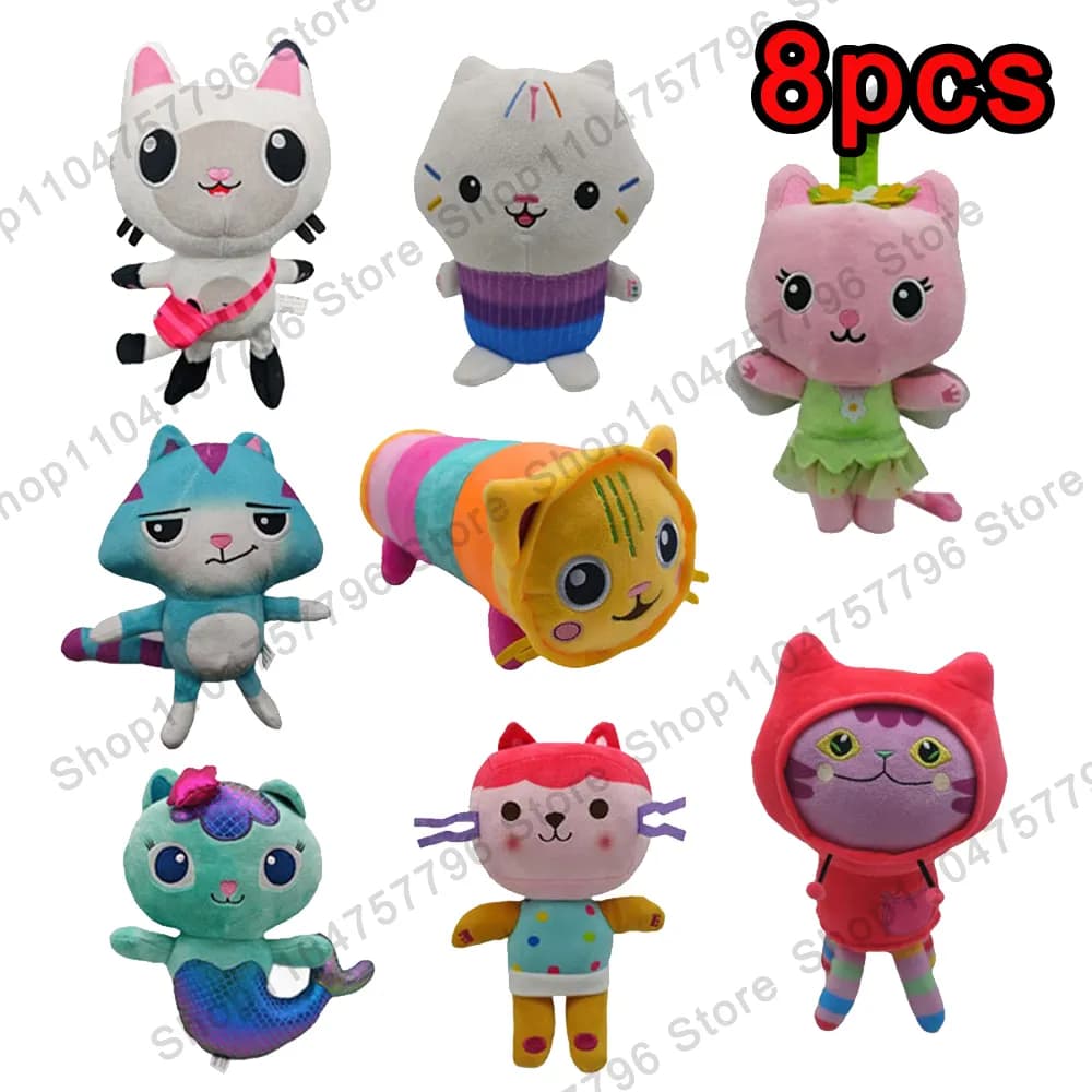 peluche mercat gabby - Colour: 8pcs gabby 01-08, Size: 1pcs