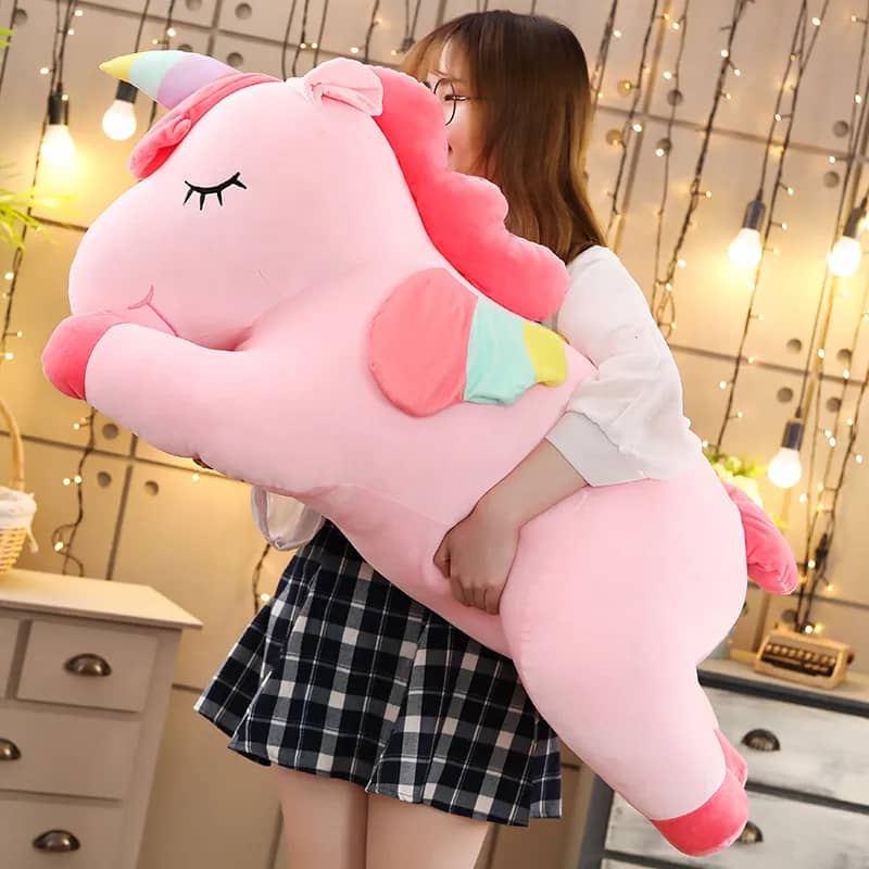 Peluche grande unicornio suave de fantasía