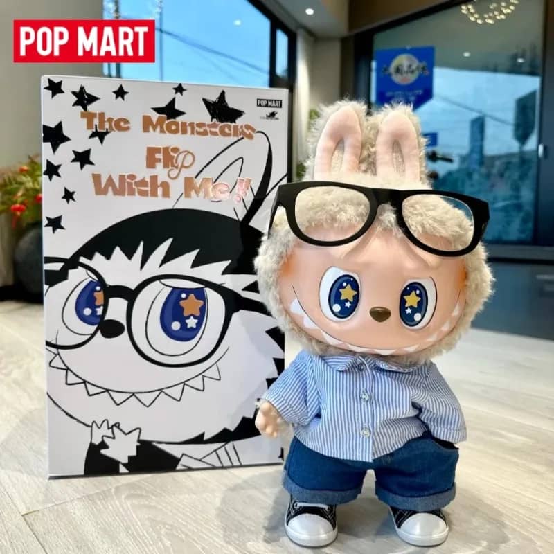 Labubu rock on flip peluche reversible
