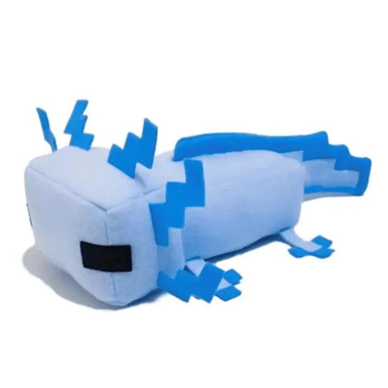peluche ajolote minecraft azul
