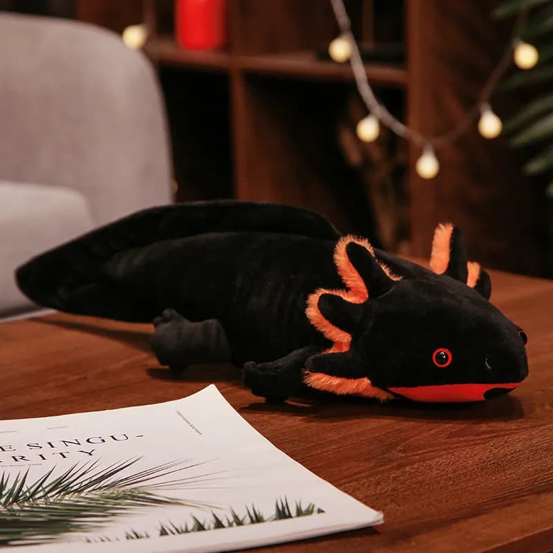 peluche ajolote negro