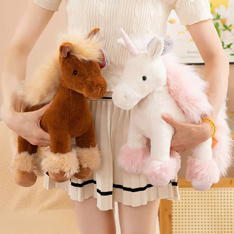 Pony unicornio juguete de peluche realista
