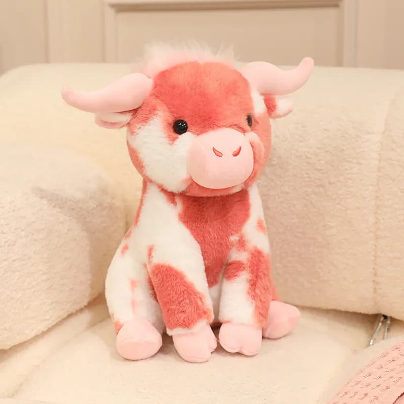 peluche vaca rosa