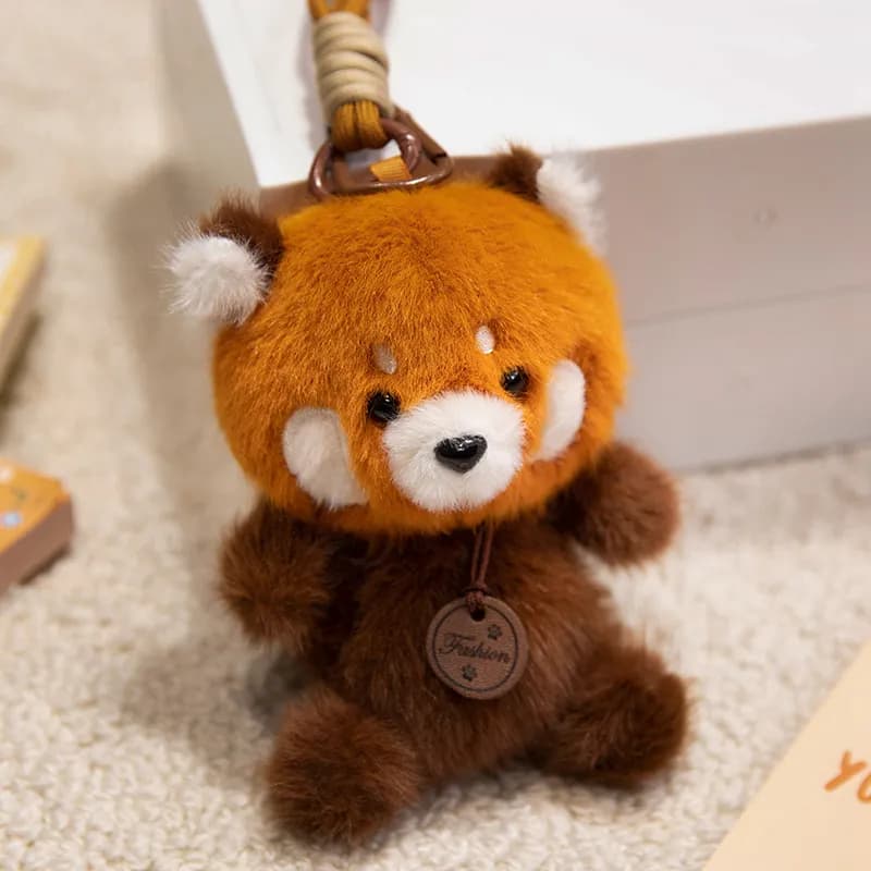 panda rojo llavero