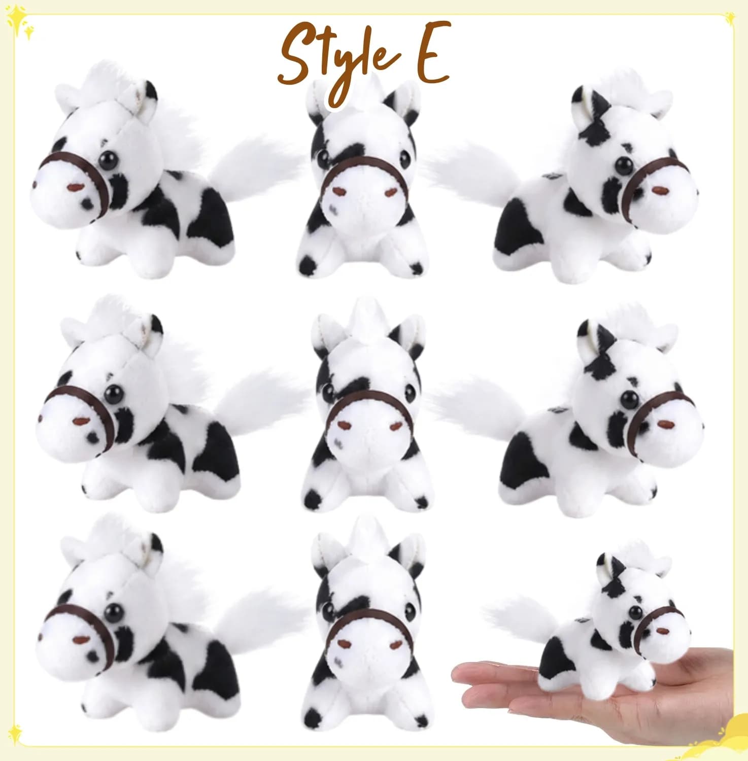 peluches caballos fiesta - Colour: Style E, Size: 18 PCS