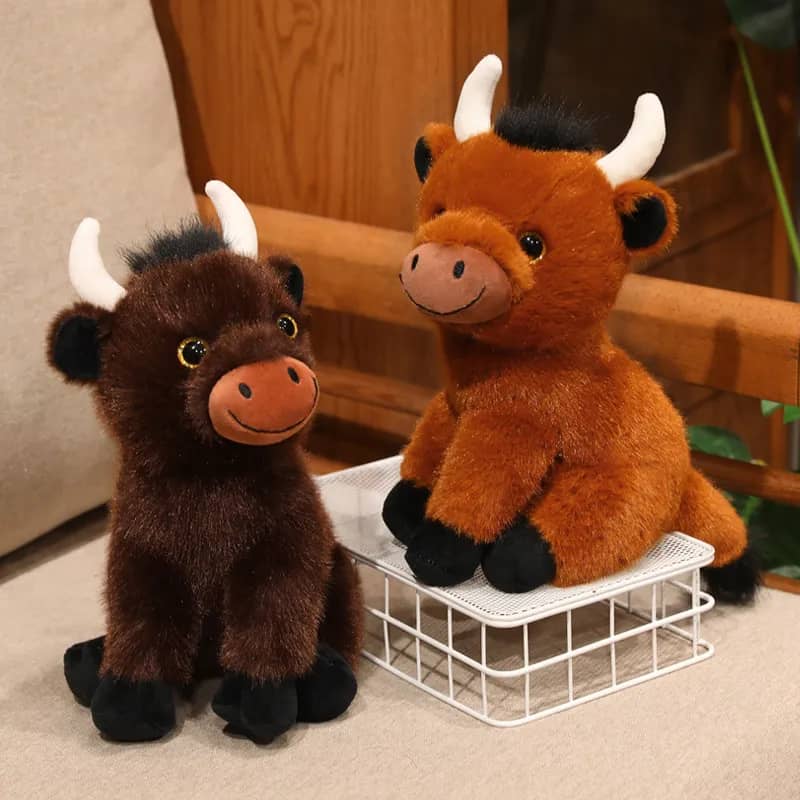 Peluche vaca highland pequeña de 27cm