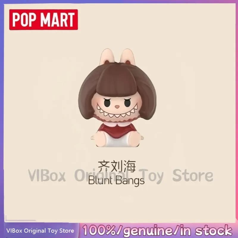 popmart labubu hair salon - Colour: Blunt Bangs, Size: POP MART Genuine