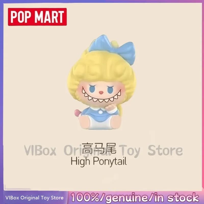 popmart labubu hair salon - Colour: High Ponytail, Size: POP MART Genuine