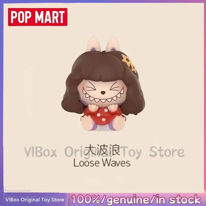 popmart labubu hair salon - Colour: Loose Waves, Size: POP MART Genuine