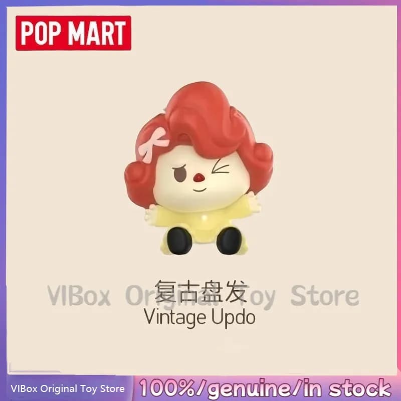 popmart labubu hair salon - Colour: Vintage Updo, Size: POP MART Genuine