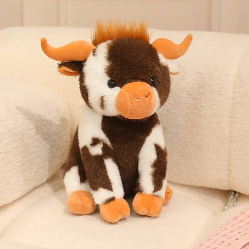 Peluche vaca marrón Highland 30 cm