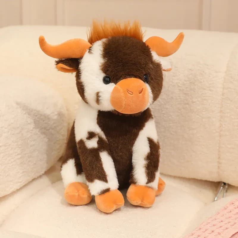 peluche vaca marrón