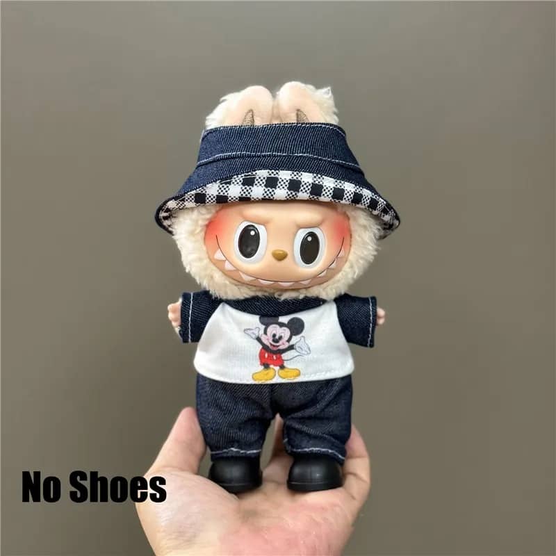 Labubu Disney Cowboy: Muñeco Mickey