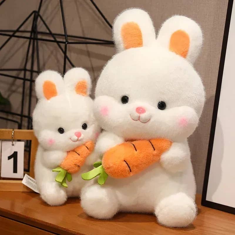 Peluche kawaii conejo zanahoria suave y adorable