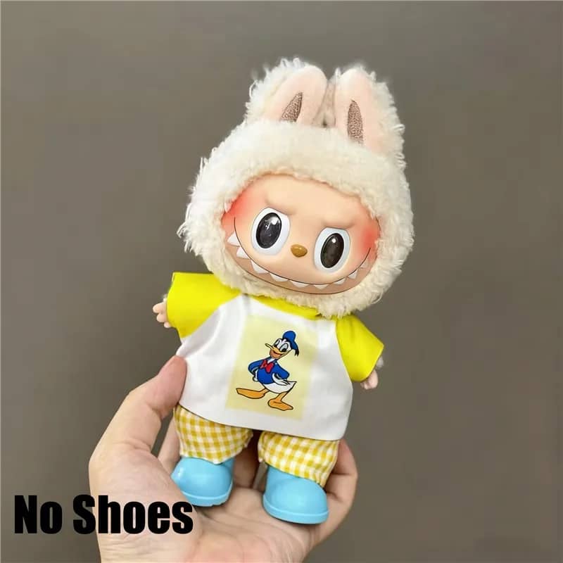 Labubu Donald Duck: Disfraz para Muñeco 15-17cm