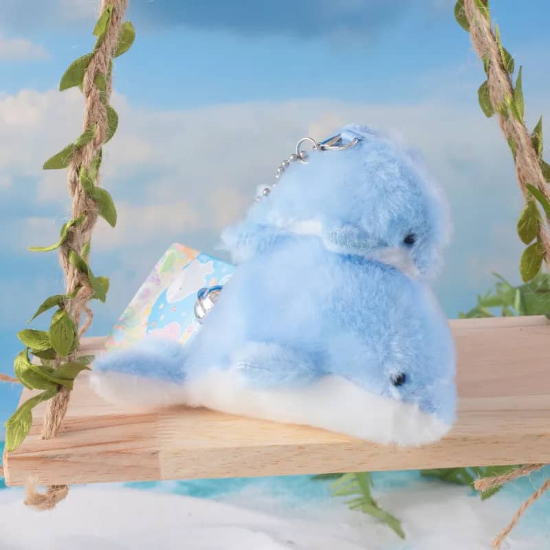 dolphin keychain plush: adorable delfín para tu bolso