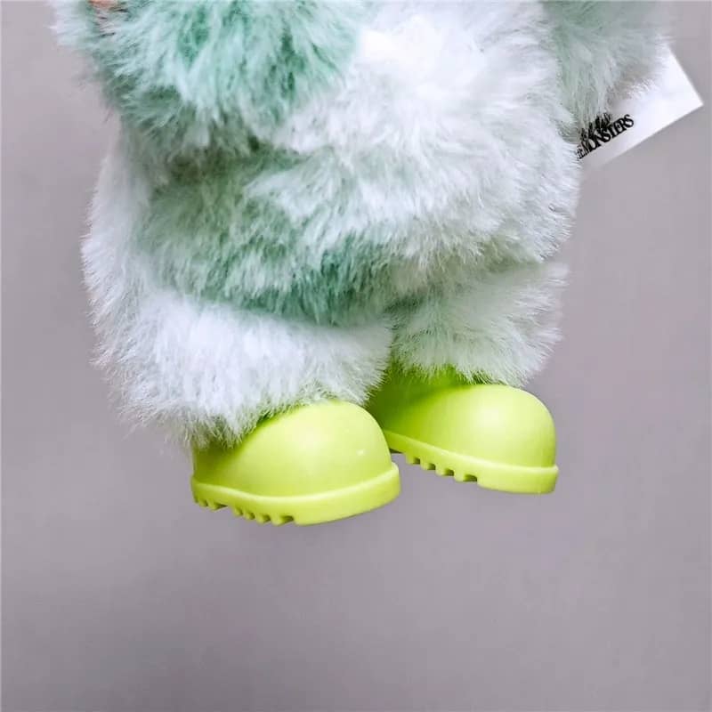 Zapatos Labubu verde para muñeca
