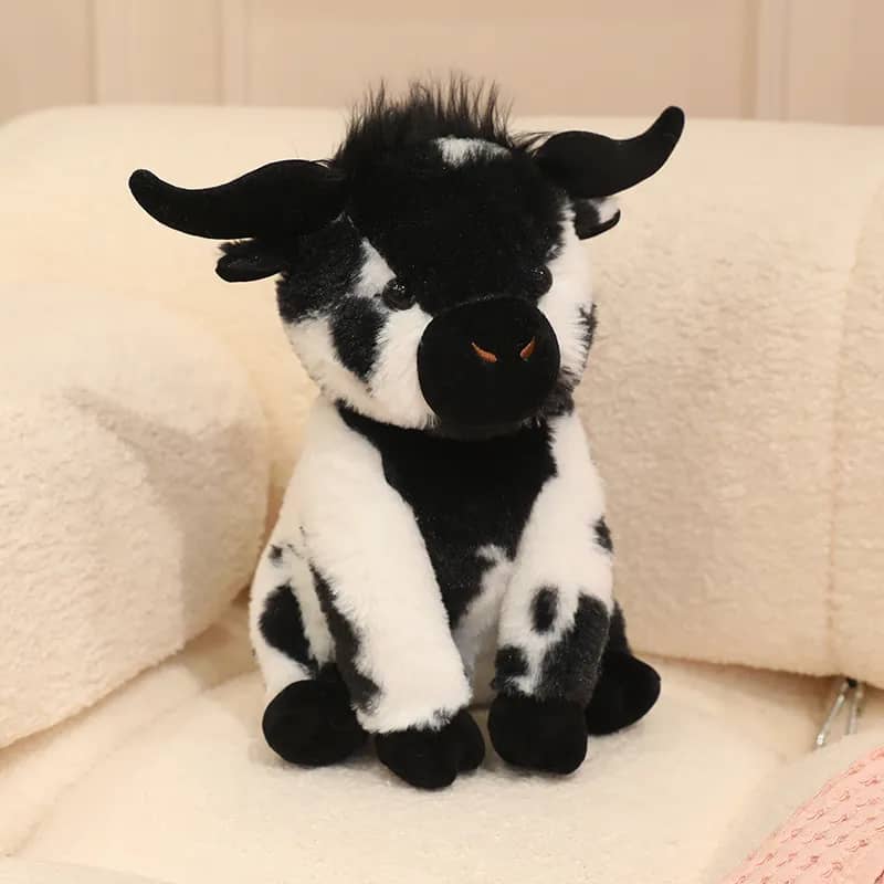 Peluche vaca blanco y negro - 30cm