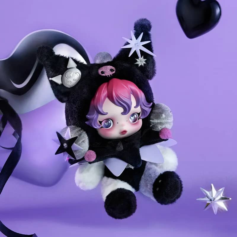 Skullpanda Kuromi Plush colgante llavero bolso