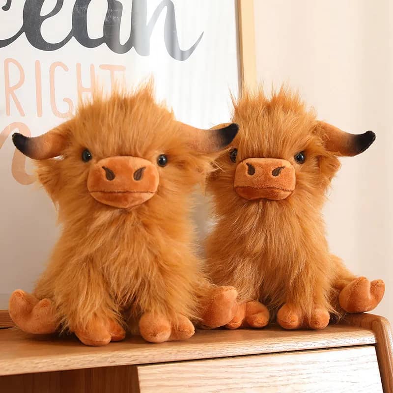 Peluche vaca Highland kawaii animal de peluche