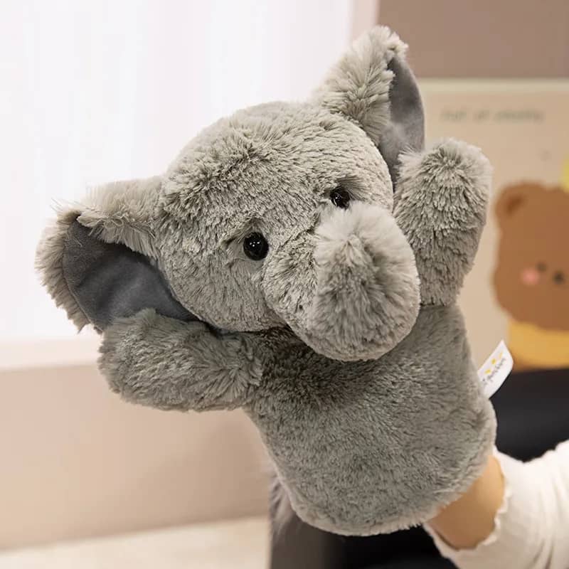 Marioneta elefante de peluche suave