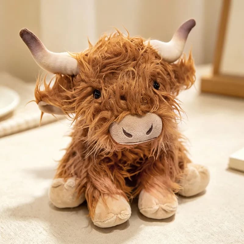 peluche vaca highland realista - Colour: 25cm sit brown