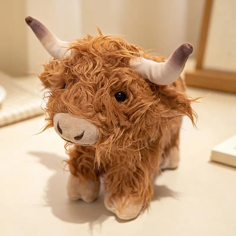 peluche vaca highland realista - Colour: 30cm stand brown