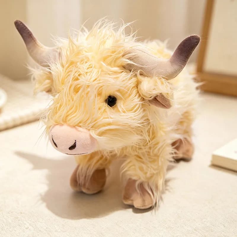 peluche vaca highland realista - Colour: 30cm stand yellow