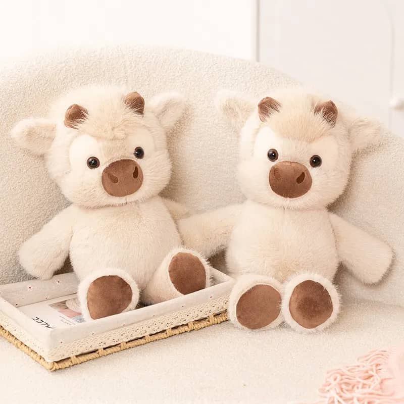 Peluche vaca highland corriendo - 45 cm