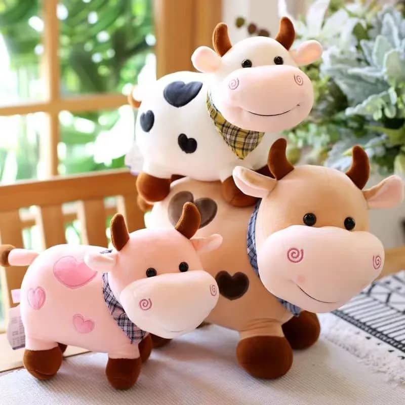 Peluche vaca suave y adorable para niñas