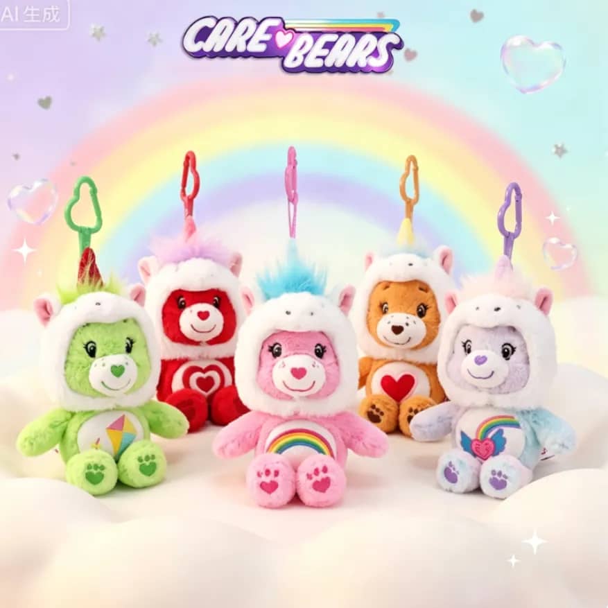 Oso unicornio de peluche llavero con sonido
