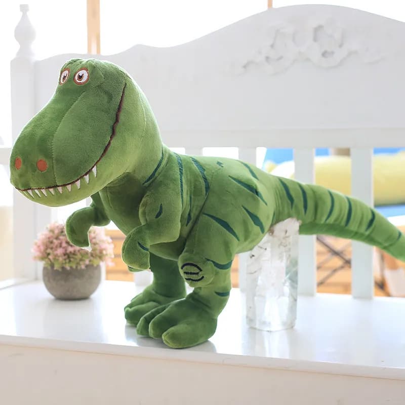 peluche t rex - Colour: green, Size: 55cm