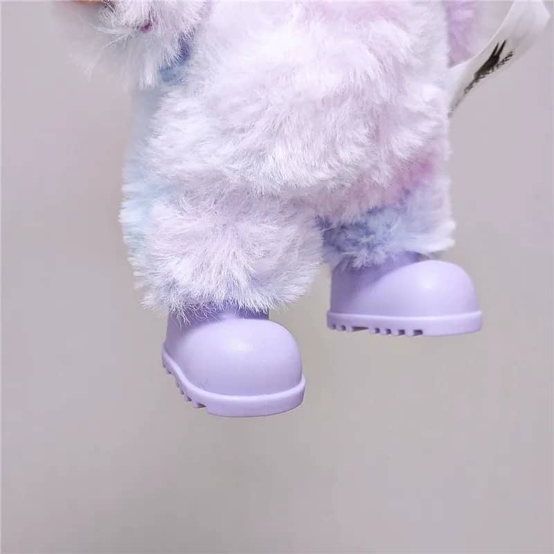 Zapatos Labubu morado para tu muñeco Labubu