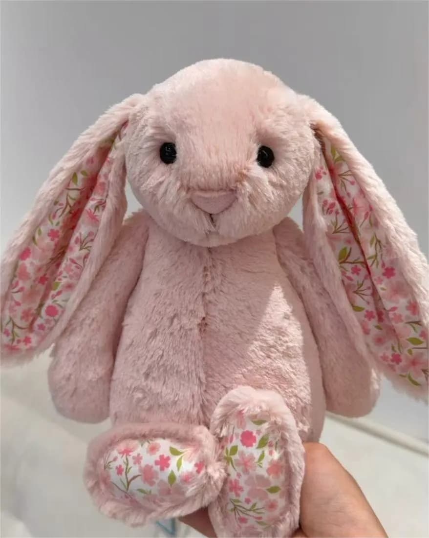 jellycat blossom tulip bunny medium - Conejito rosa floral